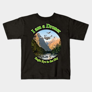 Drone Lovers Fantasy Canyon Kids T-Shirt